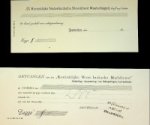 KNSM - Two Receipts of the KNSM and KWIM