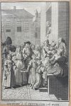 Reinier Vinkeles (1741-1816) Jacobus Buys (1724-1801) - [History print, etching and engraving, ets en gravure, The Hague] Coutume de la Pentecôte, à La Haye (Pinksterfeest te Den Haag), 1 p, published 1732-1736.