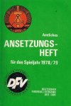 - Amtliches Ansetzungsheft Spieljahr 1978/79 - Amtliches Ansetzungsheft Spieljahr 1978/79