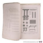 (Diderot & d'Alembert, éd.) - (Encyclopédie: planches d'une section dans Tome IX:).Tabletier, cornetier. Contenant 16 planches (complète pour cette section et 2 feuilles 'Explication').