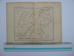 - Oudtijds grensgekleurde lithografie van Gemeente TEN BOER, Groningen 1867