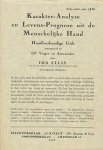 Ellis, Ida - Karakter-analyse en levens-prognose uit menschelijke hand. Handleeskundige gids samengesteld uit 637 vragen en antwoorden