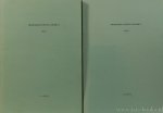 ARISTOTELES, ARISTOTLE, FILIUS, L.S. - Problemata Physica Arabica toegeschreven aan Aristoteles. Een kritische teksteditie van de Arabische vertaling van Hunain ibn Ishaq en de Hebreeuwse vertaling van Mose ibn Tibbon. Compleet in 2 delen.