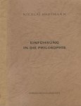 Hartmann, Nicolai. - Einführung in die Philosophie.