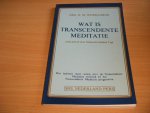 Drs. N.M. Wijngaards - Wat is transcendente meditatie