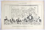 Braakensiek, Johan (1858-1940) - [Original lithograph/lithografie by Johan Braakensiek] De laatste Schuttersmaaltijd, 1 Juli 1906, 1 pp.