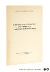 Blondel, Maurice / Claude Troisfontaines (ed.). - Centre d'Archives Maurice Blondel. Journées d'inauguration 30-31 mars 1973 textes des interventions.