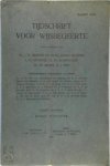 J.D. Bierens de Haan - Tijdschrift voor Wijsbegeerte (Jaargang 1, 1907) Eerste jaargang, vier afleveringen