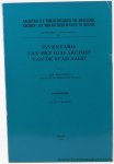 BUNTINX, J. - Inventaris van het Oud Archief van de stad Aalst. Voorwoord van Prof. Dr. J. Buntinx.