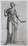 Perrier, François (1594-1649) - [Antique print, etching/ets, Rome] Baccho in Capitolio / Bacchus ['Segmenta nobilium signorum et statuarum.'], published 1638.