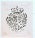 Schley, Jacobus van der (1715-1779) - Two coats of arms on one sheet. (twee wapens bij elkaar).