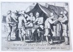 Unknown engraver after Cornelis de Wael (1592-1667) - [Antique print, etching] The seller of snacks, published ca. 1650, 1 p.