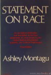 MONTAGU, A. - Statement on race. An annotated elaboration and exposition of the four statements on race issued by the United Nations educational, scientific, and cultural organization.