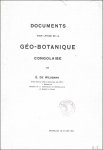 de wildeman, E. - DOCUMENTS POUR L'ETUDE DE LA GEO-BOTANIQUE CONGOLAISE.