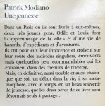 Modiano, Patrick - Une jeunesse (FRANSTALIG)