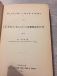 Kalff - inleiding tot de studie der literatuurgeschiedenis