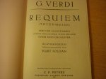 Verdi; Giuseppe (1813–1901) - REQUIEM; Totenmesse für vier Solostimmen, Chor und Orchester zum ersten Jahrestag des Todes von Alessandro Manzoni Urtextausgabe; (Kurt Solden) Piano-uittreksel