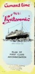 Collectiv - Brochure mv Britannic, plan of first class accommodation