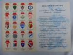 Eigenbeheer. - Serie van 300 nationale en internationale voetbalclub-emblemen. (geheel compleet plakboek).