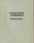 HEMPENIUS, A.L. en  oaren (redaksje) - Genealogysk jierboekje 1980