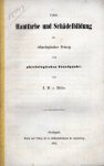 Müller, Johann Wilhelm von. - Ueber Hautfarbe und Schädelbildung als ethnologisches Prinzip vom physiologischen Standpunkt.