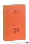 Horace / F. Villeneuve. - Horace Tome I. Odes et épodes. Texte et Traduction. Sixieme edition.