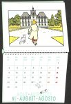 Herge - Tintin - Les 7 Boules de cristal / Kuifje - De zeven kristallen bollen. Agenda / Kalender 1999