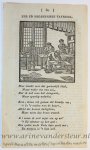  - [Antique print, game, woodcut] De Speelkaartenmaker / The Playing Cards Maker, published 1828.