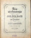 Bach, J.S.: - Aria mit 30 Veränderungen (die Goldbergschen Variationen). Für zwei Pianoforte bearbeitet von Josef Rheinberger
