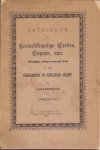  - Catalogus van Geslachtkundige Werken, Wapens, enz., verkrijgbaar zoolang de voorraad strekt bij het Genealogisch en Heraldisch Archief te 's-Gravenhage. 1899