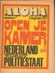 Diverse auteurs - Aloha 1969 nr. 07, 8 augustus, Dutch underground magazine met o.a. BOB DYLAN (1,5 p.), ELVIS PRESLEY (1 3/4 p.), goede staat