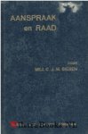 Sieben, C.J.M. - Aanspraak en raad