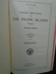n.v.t. - Sailing Directions for The  Pacific Islands. Volume 1  1938. Western Groups.