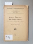Germann, Karl: - Die Deutsche Möbelplüsch- und Moquette-Industrie. Geschichtliche Entwicklung und gegenwärtige Lage :