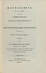Sprenger van Eijk, J.P. - Handleiding tot de kennis van onze vaderlandsche spreekwoorden en spreekwoordelijke zegswijzen. Bijzonder aan het landleven ontleend