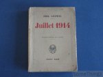 Ludwig, Emil. - Juillet 1914.  Traduction française par A. Lecourt.