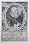 Jacob Matham (1571-1631) - [Antique print, engraving/gravure] Pieter Christiaensz. Bor (portrait of) /Portret van historicus Pieter Christiaanszoon Bor, published 1625.
