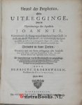 Groenewegen , Henricus - Sleutel der prophetien, ofte Uitlegginge, van de Openbaringe des Apostels Joannis, ........ vervatet in twee deelen .......... door Henricus Groenewegen