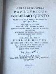 Kuypers, Gerardus - Oration 1773 | Panegyricus Gulielmo Quinto Arausiae et Nassaviae principi [...] Groningen Hajo Spandaw 1773. Oratie Groningen Kuypers 1773.