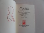 Guépin, J.P. [ GESIGNEERD door Guépin en Jimi ]. - Cynthia. - Latijnse liefdeselegieën van Propertius, Waardenburg en Tibullus in alexandrijnen vertaald door J.P. Guépin - met lino`s van Jimi. [ Genummerd exemplaar 20 / 50 = van de Arabisch genummerde exemplaren ].