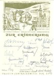 [DOCUMENT] - Die Internationale erkämpft das Menschenrecht! Klagenfurt 26.VIII.-2.IX. 1951. Internationale Sozialistische Sommerschule zur Erinnerung. Gewidmet vom Frauen-Zentralkomitee der SPÖ. [With signatures].