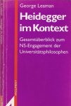 Leaman, George. - Heidegger im Kontext: Gesamtüberblick zum NS-Engagement der Universitätsphilosophen.