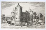 Visscher, Claes Jansz (1586/87-1652) - [Original etching/ets] The castle in Abcoude / Het kasteel in Abcoude. Date of publishing print 1617.