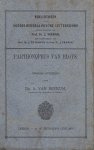 Berkum, Dr. A. van - Parthonopeus van Bloys opnieuw uitgegeven door .....