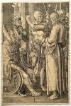 after Lucas van Leyden (ca. 1494-1533) - [Modern print, engraving] Christ before Annas (1521), published ca. 1900, 1 p.