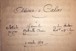 Auclaire (lieutenant): - Adieux à Cahors / Schottisch pour piano / Mademoiselle Gabrielle Brives / [unleserlich] Auclaire Lieut.nt. au 80 de Lyon / 9 novembre 1869