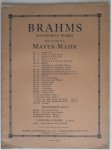 Brahms Revised and edited Mayer Mahr M - Six Piano Pieces by J. Brahms Pianoforte Works