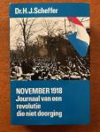 Scheffer, Dr. H.J. - November 1918. Journaal van een revolutie die niet doorging