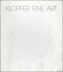 KATALOG. - KLOPFER FINE ART.