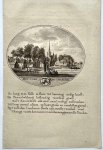 Van Ollefen, L./De Nederlandse stad- en dorpsbeschrijver (1749-1816). - [Original city view, antique print] Het Dorp Koudekerk, engraving made by Anna Catharina Brouwer, 1 p.